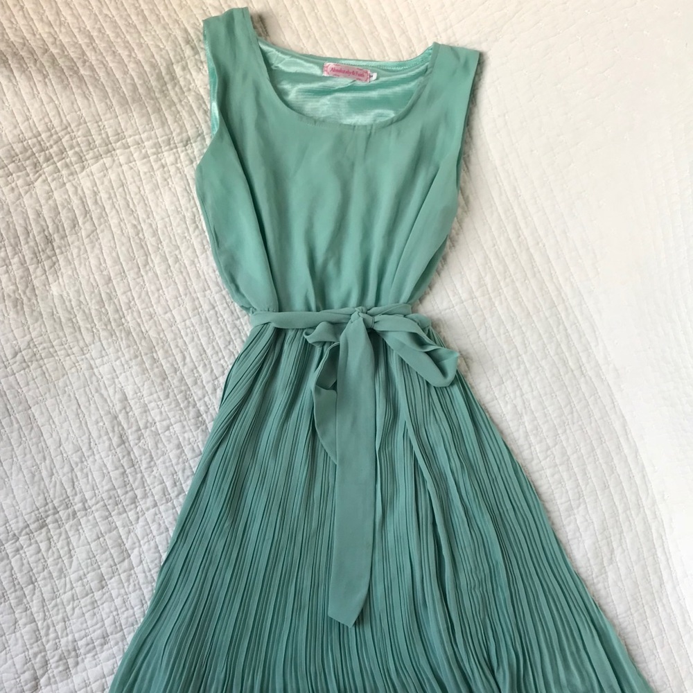 Mint green dress